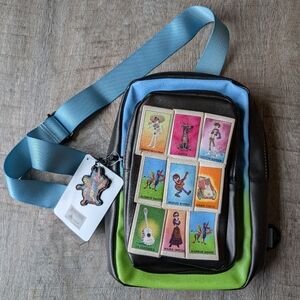 NWT Coco Disney Parks Lotería Style Crossbody Bag Pixar
